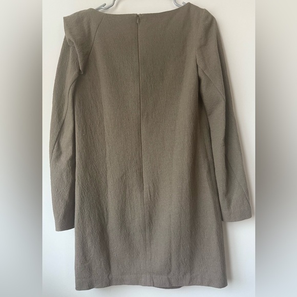 Vintage Hanii Y  Mini Dress - Flutter Appliqué in Light Brown - size EU 40/ US 8 - Picture 2 of 4